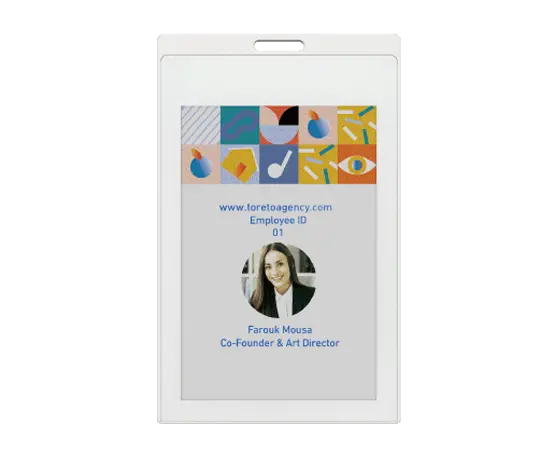 ZKC40E | 4.0”Dot-Matrix Full-Color E-Paper Electronic Badge