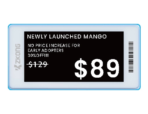 ZK26SF | 2.6'' Dot Matrix EPD Graphic Screen ESL （Freezer）