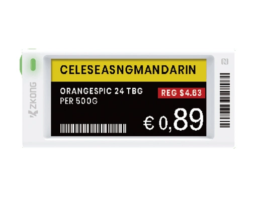 ZKC29V | 2.9'' Dot Matrix EPD Graphic Screen ESL