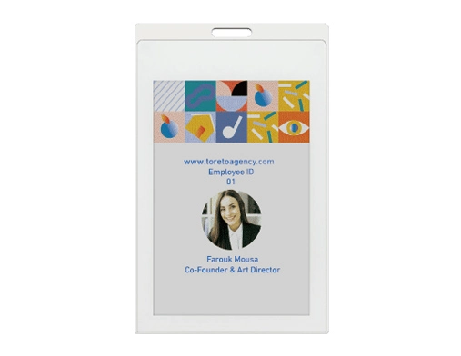 ZKC40E | 4.0'' Dot-Matrix Full-Color E-Paper Electronic Badge