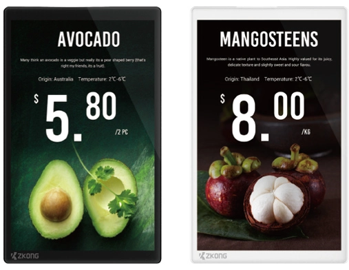 ZKS101 | 10.1'' LCD-based Electronic Shelf Label